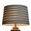 Linen Overlay Modified Drum Large Lamp Shade Ivory - Threshold™: Cotton-Polyester Blend, No Assembly Required - image 2 of 3