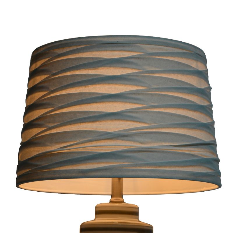 Linen Overlay Modified Drum Large Lamp Shade Ivory - Threshold&#8482;, 2 of 4