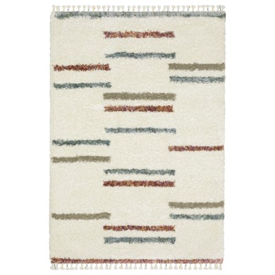 Oriental Weavers Axis AX04A Ivory/ Multi Indoor Area Rug - 5'3" x 7'6"