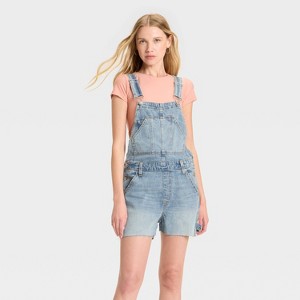 Women's Denim Shortalls - Wild Fable™ - 1 of 3
