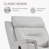 Spruce & Spring Swivel Manual Recliner Faux Leather Glider Recliner - 3 of 4