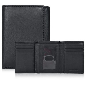 Generic Tri fold Leather Wallet for Men with RFID | Slim Wallets for Men - 1 of 4