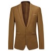 Cloudstyle Men's Suit Jacket One Button Slim Fit Sport Coat Business Daily Blazer - 3 of 4