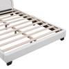 NicBex Full Size Wooden Platform Bed, Modern Bed Frame with Rabbit Shape PU Leather Headboard for Boy and Girl, No Box Spring Needed - 3 of 4