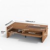 Gaoyangjiaju 51.1 Inch Wooden Coffee Table with LED Lights and Storage - 2 of 4