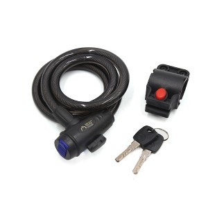 Unique Bargains Universal Bike Scooter Anti Thief Disc Safety Security Cable Wire Lock w/2 Keys - 1 of 4