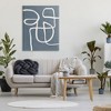Stupell Industries Round White Squiggles Contemporary Abstract Design Canvas Wall Art - 2 of 4