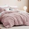 Bedsure | 3Pcs Comforter Bedding Set with Intricate Solid Embroidery - 2 of 4