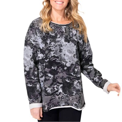 Women's Marble Washed Fleece Pullover Top - ESCAPE BY HABITAT