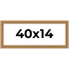 PosterPalooza | Panoramic Contemporary Gold Picture Frame - UV Acrylic, Foam Board Backing, Hanging Hardware - 2 of 4