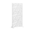PexFix Outdoor Metal Privacy Screen Garden Fence Wave Pattern Wall Applique - 3 of 4
