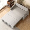 Luck Live Adjustable Sleeper Chair Pullout Sofa Bed with Modern Linen Fabric for Living Room - 4 of 4