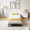 COZONY Arched Metal Platform Bed Frame, Under Storage Design Strong Support No Box Spring Needed - 3 of 4