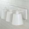 Capital Lighting Alden 3 - Light Vanity in  Matte White - 3 of 4