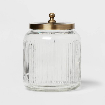 Medium Glass Storage Canister with Wood Lid - Threshold™