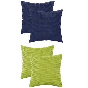 REGALWOVEN 4 Pcs Solid Modern Throw Pillow Covers for Home Decor 18" x 18" - 1 of 4
