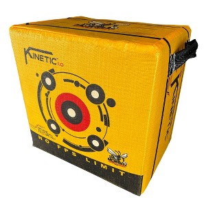 Morrell Targets 144 Yellow Jacket Kinetic 1.0 65 Pound Portable Field Point Archery Bag Target w/ 2 Shooting Sides, 10 Bullseyes, and Handles, Yellow - 1 of 4