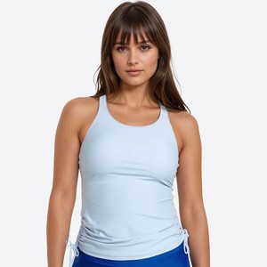 Calypsa Women's Maya Tankini Swim Top With Built-in Bra - 1 of 4