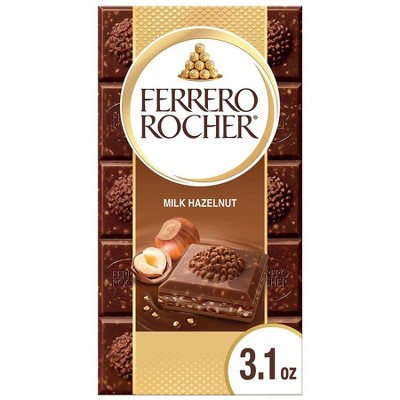 Ferrero Rocher Candy Bar Milk Hazelnut 3.1 oz