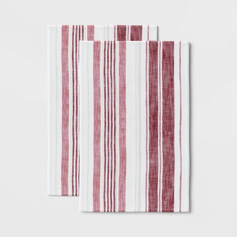 5pk Kitchen Towel & Dishcloth Set Red - Design Imports : Target