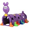 Qaba Kids Caterpillar Tunnel Outdoor Indoor Climb-N-Crawl Play Equipment for 3-6 Years Old, 3 Sections, for Daycare, Preschool, Playground - 4 of 4