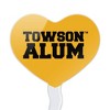 Towson University Tigers Alumn Heart Love Cupcake Picks Toppers Decoration Set of 6 - 2 of 4