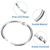 Unique Bargains Iron Round Snap Durable Smooth Glide Shower Curtain Ring 14 Pcs - 3 of 4