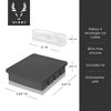 Viski Glacier Highball Ice Cube Tray with Lid in Grey – BPA-Free Silicone Mold  – Makes Four 5" x 1.25" x 1.35" Rectangles, Dishwasher Safe – Set of 1 - 3 of 4