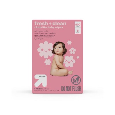 Fresh & Clean Scented Baby Wipes - 8pk/800ct Total - up & up™