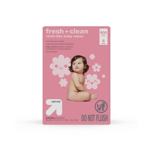 Fresh & Clean Scented Baby Wipes - up & up™ (Select Count) - image 1 of 4