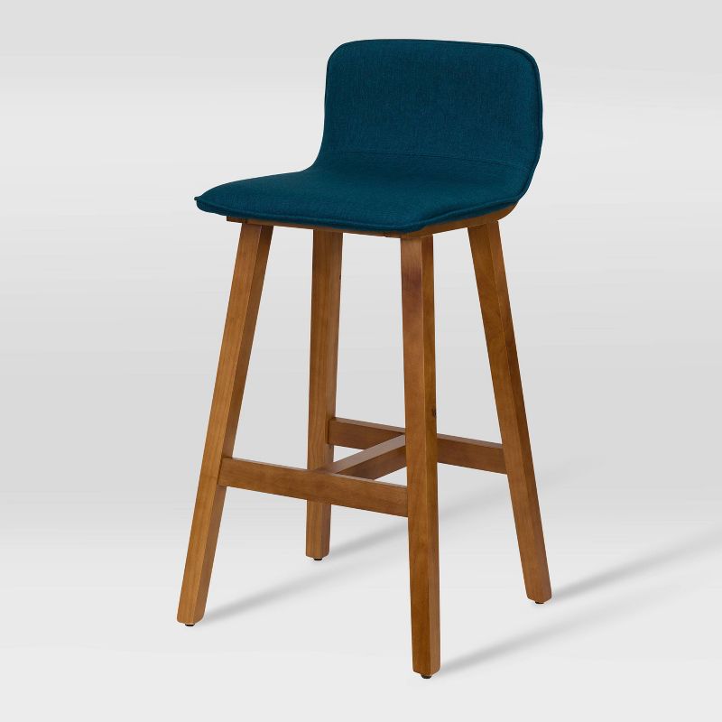 Set of 2 Bennet Counter Height Barstools with Wooden Legs - CorLiving , 4 of 11