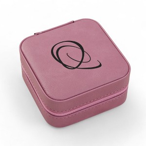 Personalization Mall Personalized Pink Leatherette Jewelry Case - 1 of 1