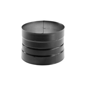 DuraVent DuraBlack 6" Single Wall Drip Free Skirted Stove Top Adapter, Black - 1 of 4