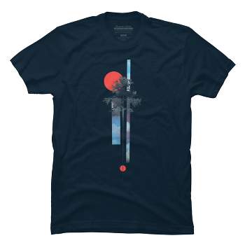 Men's Design By Humans City At Night By Hkartist T-shirt - Navy - X Large :  Target