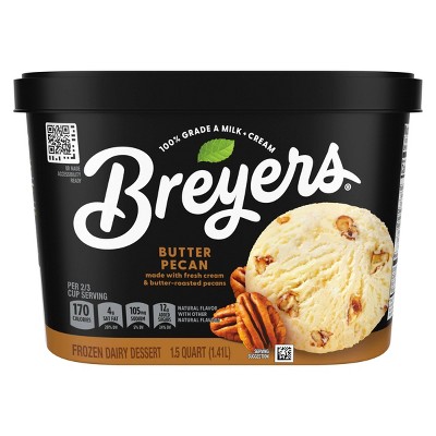 Breyers Butter Pecan Vanilla Frozen Dairy Dessert - 48oz