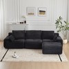 Mocamel Memory Foam 2-Seater Sectional Sofa Pet-Friendly Corduroy Deep Loveseat No Assembly - 4 of 4