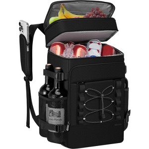 Cooler Backpack Cans Insulated Backpack Cooler for Men & Women Leak Proof Compartments Coolers Bag - 1 of 4