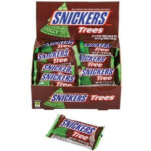 Snickers Holiday Christmas Tree Milk Chocolate, Caramel, Peanut Candy ...