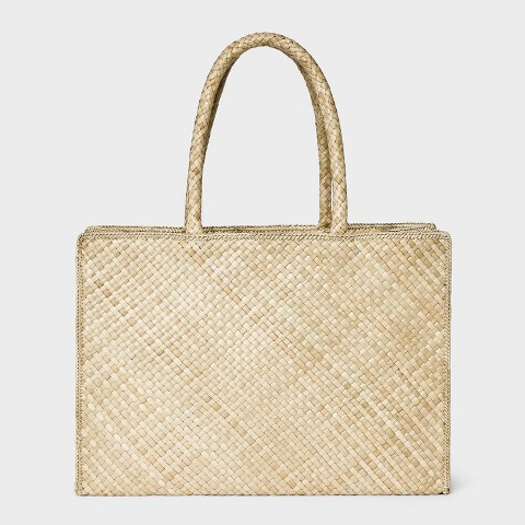 Shade & Shore Straw Weave XL Tote Bag - Shade & Shore™ Natural
