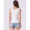 INSPIRE CHIC Women's Camisole Lacework Trim Modal Tank Tops Ribbed Knit V Neck Sleeveless Undershirt Cami Crop - 4 of 4