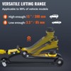 VEVOR Floor Jack, 2.5 Ton Low Profile Floor Jack, Heavy-duty Steel Racing Floor Jack With Single Piston Lift Pump, Lifting Range 3.35"-14.96" - 4 of 4