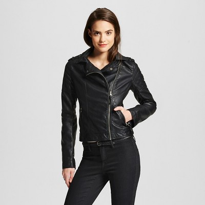 target womens faux leather jacket