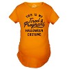 Maternity This Is My Tired And Pregnant Halloween Disguise T Shirt - Crazy Dog Maternity T Shirt - 3 of 4