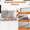 Drop in Ice Chest, Stainless Steel Commercial Ice Bin with Hinged Cover, Outdoor Kitchen Ice Bar for Drinks - 4 of 4