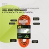 GoGreen Power (GG-15125) 14/3 25Õ 3-Outlet SJTW Outdoor Extension Cord, Lighted Extension Cord, 25 ft, Orange - 4 of 4