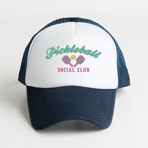 Simply Sage Market Embroidered Pickleball Social Club Foam Trucker Hat - 1 of 1