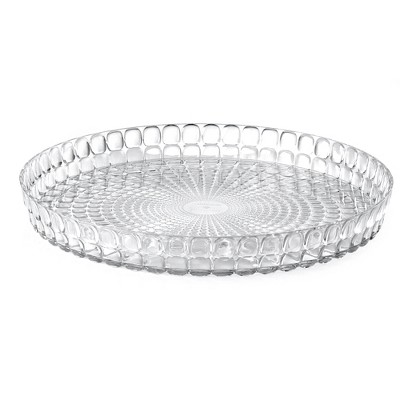 Guzzini Clear Tiffany 14-Inch Round Tray