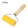 Unique Bargains Non-Stick Smooth Silicone Wood Handle Baking Rolling Pin 2 Pcs - 3 of 4