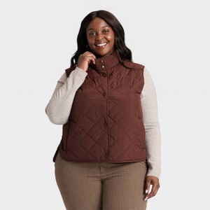 Women's Quilted Vest - A New Day™ - 1 of 3