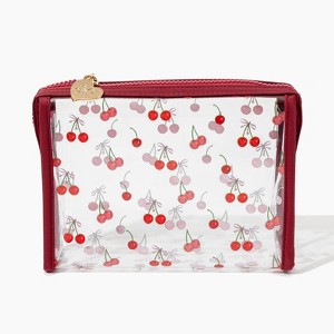 Frasier Sterling Cosmetic Bag - Cherry: Vinyl, Zipper Closure : Target